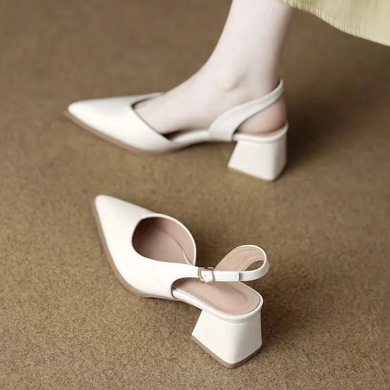 Elena | Leather Heels
