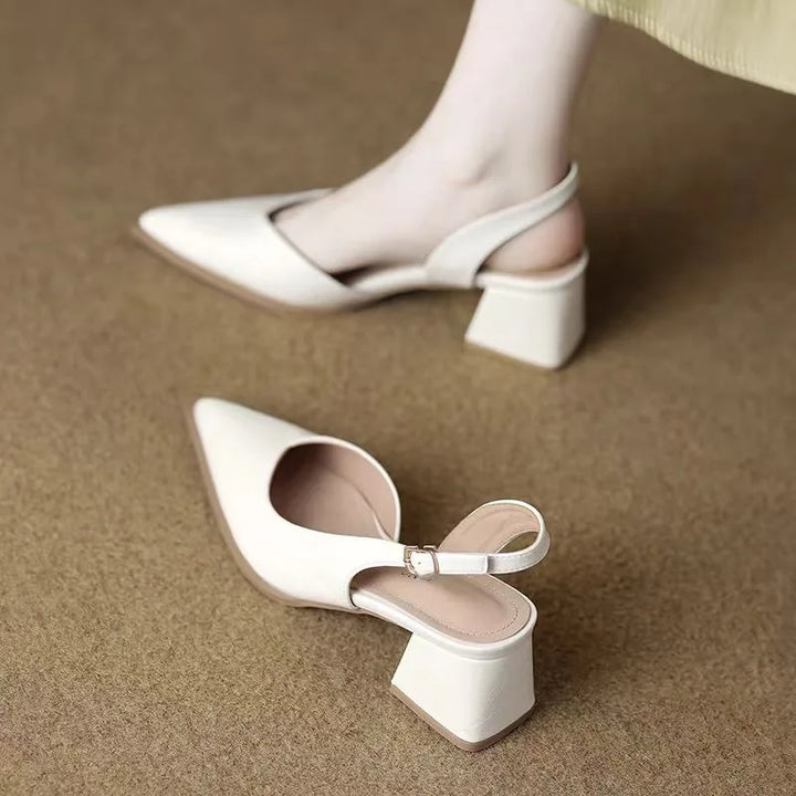 Elena | Leather Heels