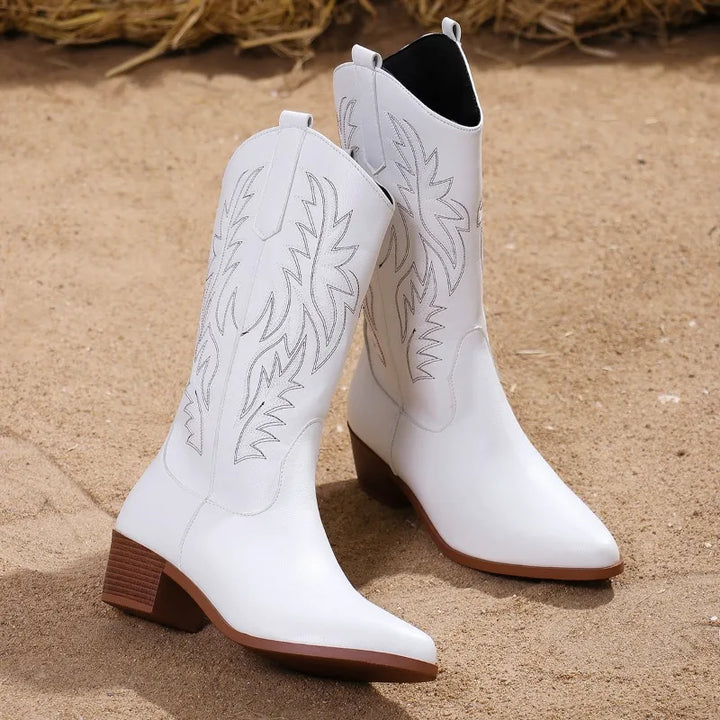 Luna | Western Leather Boots