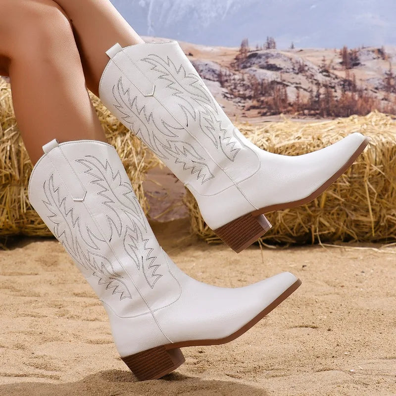 Luna | Western Leather Boots