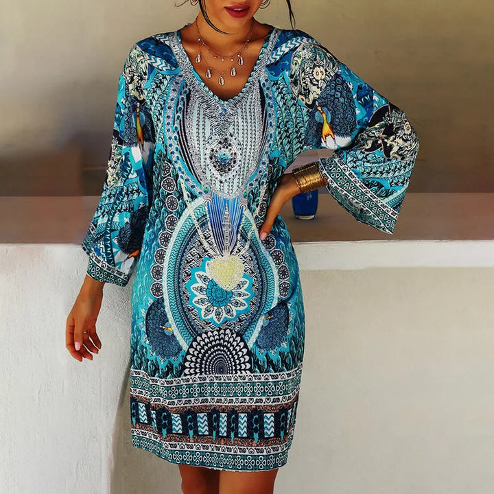 Cassandra | V-Neck Tunic Dress