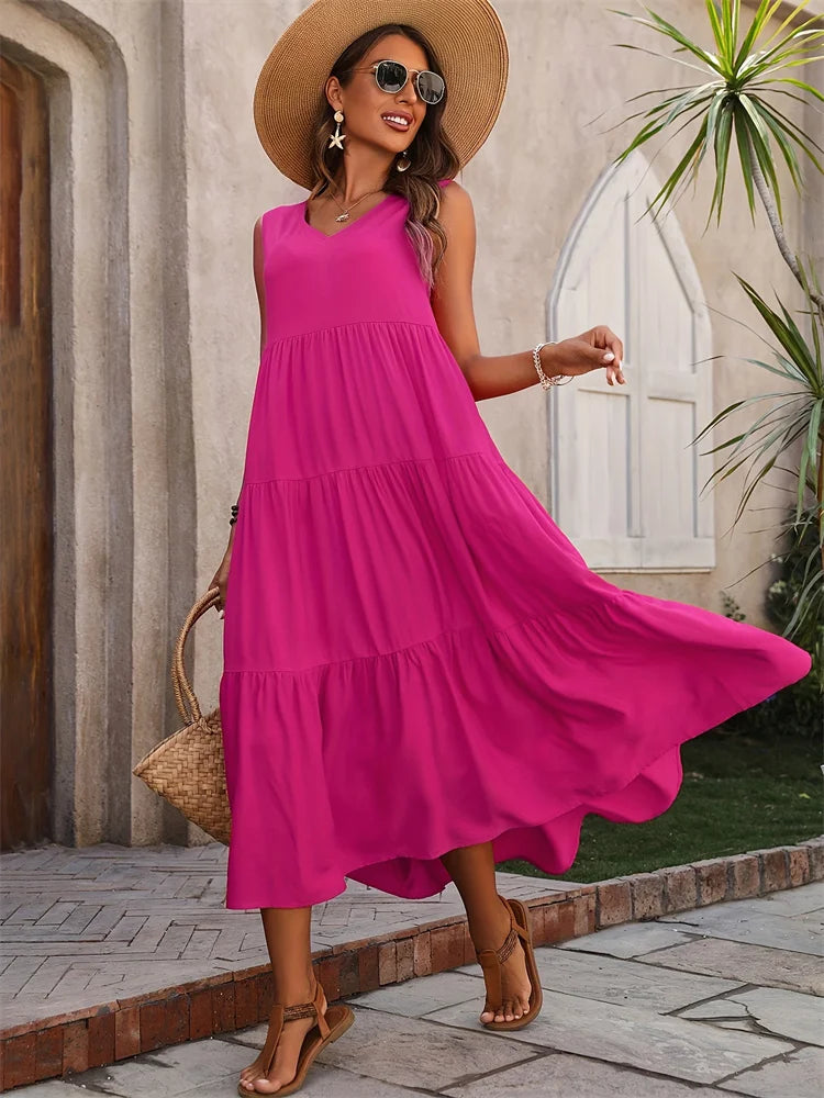 Clara | Flared Long Dress
