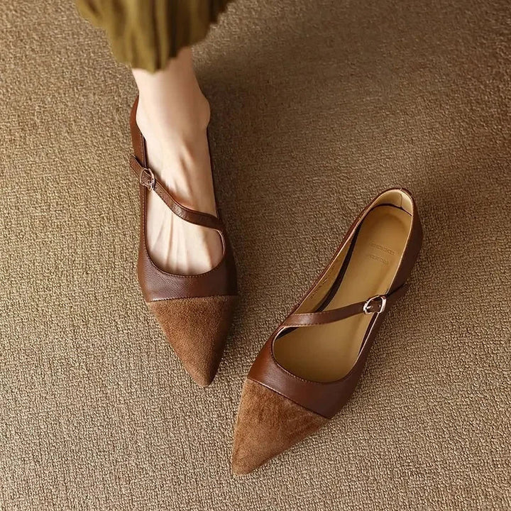 Ivy | Leather Flats