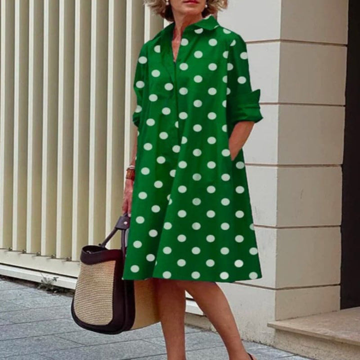 Elena | Button A-Line Dress