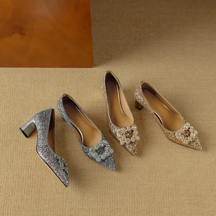 Monica Secrets | Glitter Pumps
