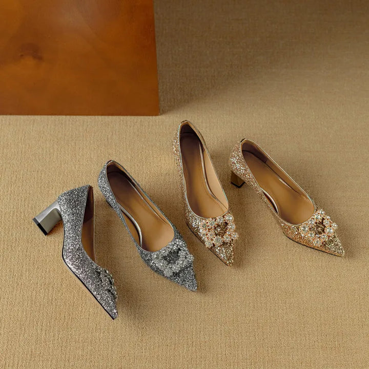 Monica Secrets | Glitter Pumps