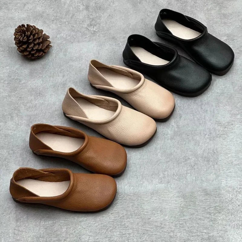 Nina | Leather Flats