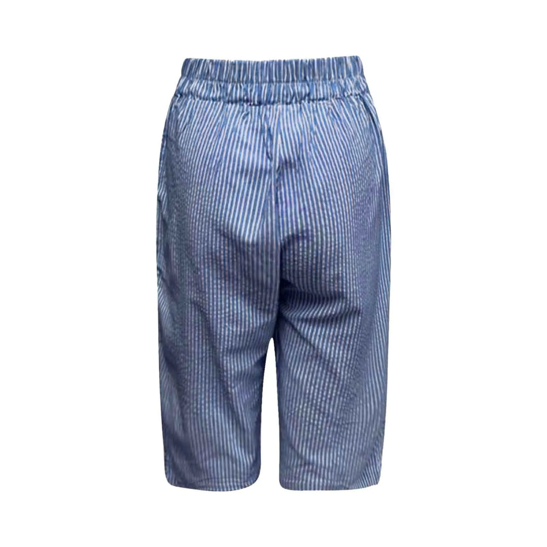 Lila | Striped Button Shorts