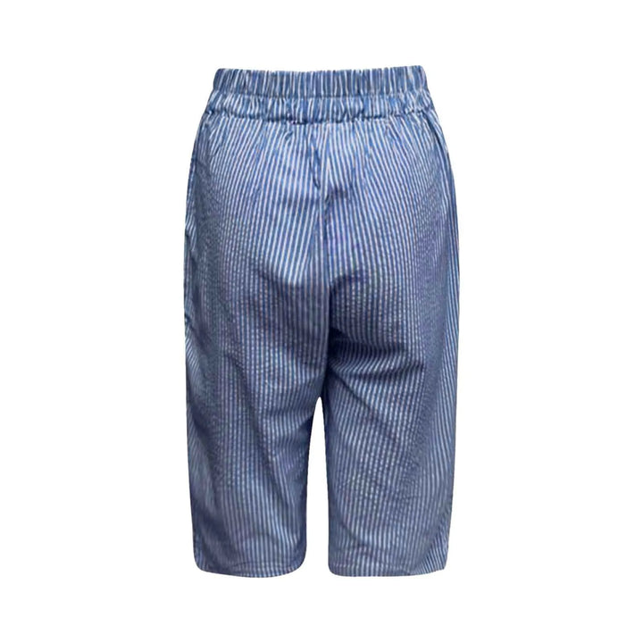 Lila | Striped Button Shorts