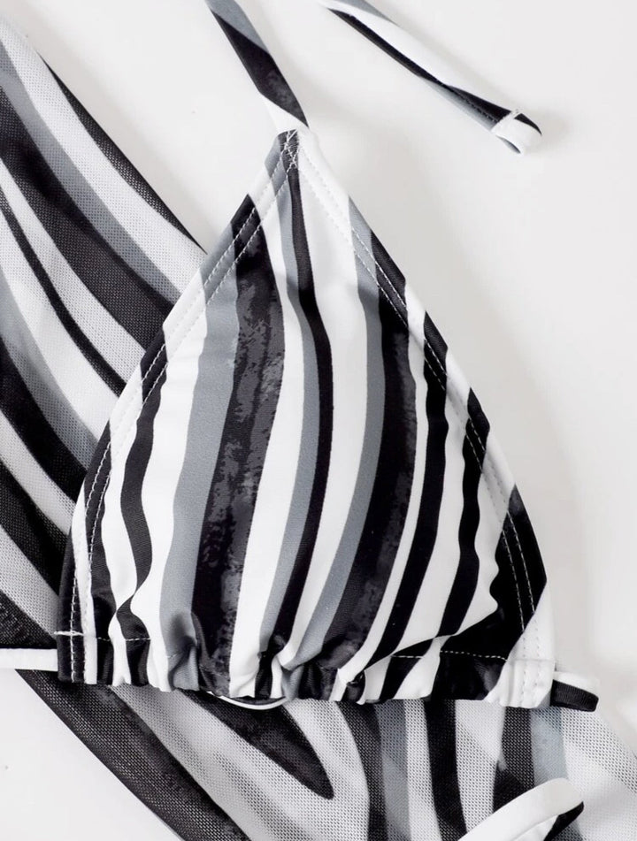 Zara | Striped Bikini Set