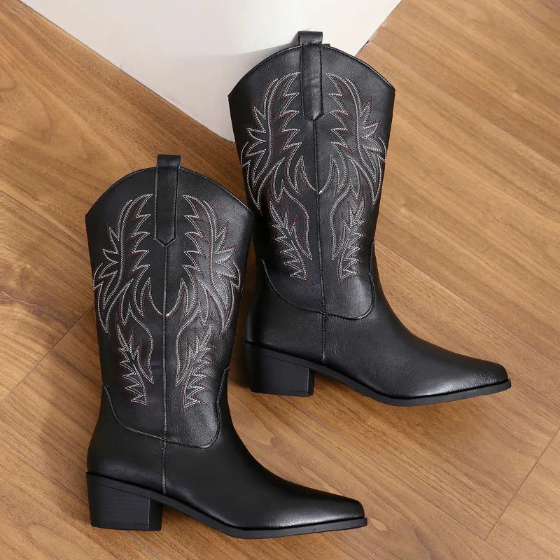 Luna | Western Leather Boots
