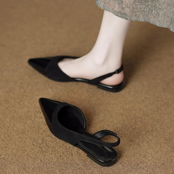 Elara | Leather Slingbacks
