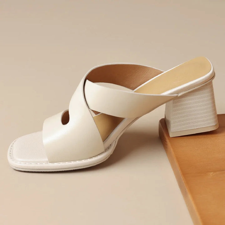 Luna | Leather Heels