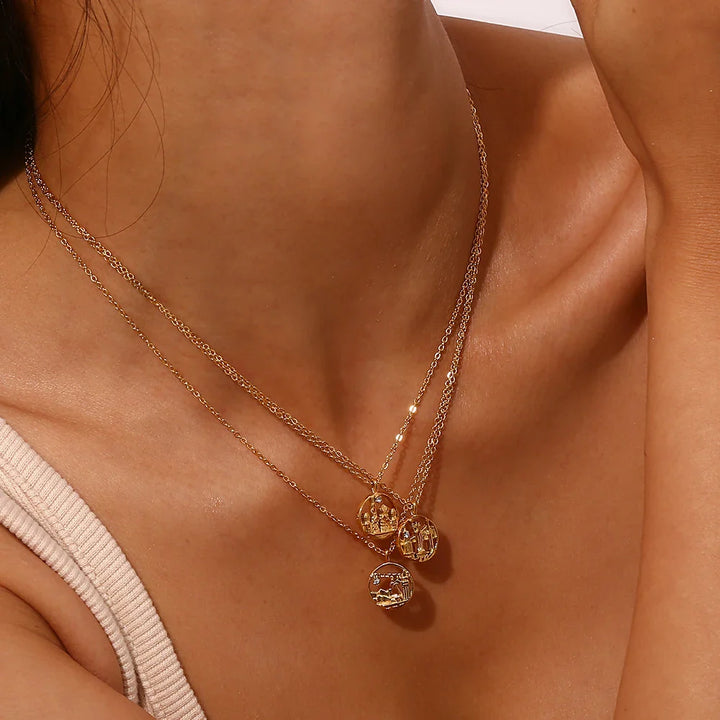 18k Landmark Adventures Travelers Necklace