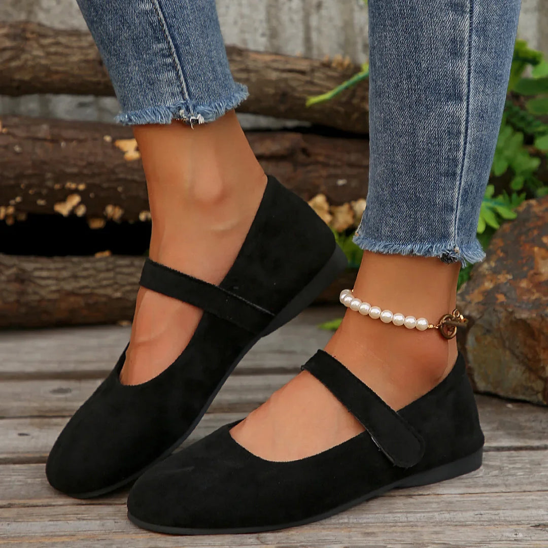 Cressida | Suede Leather Flats