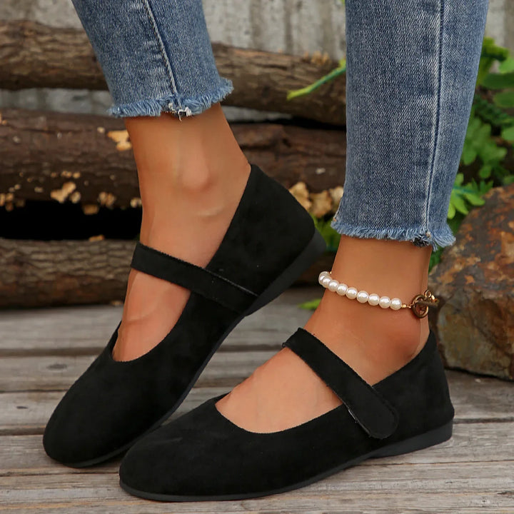 Cressida | Suede Leather Flats