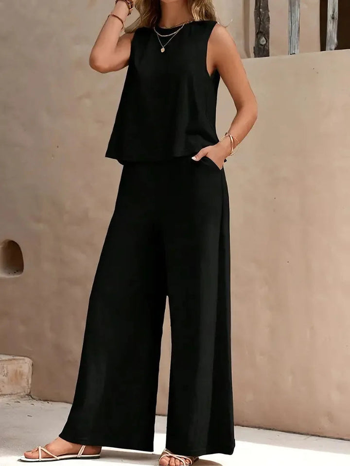 Isolde | Sleeveless Two-Piece Set