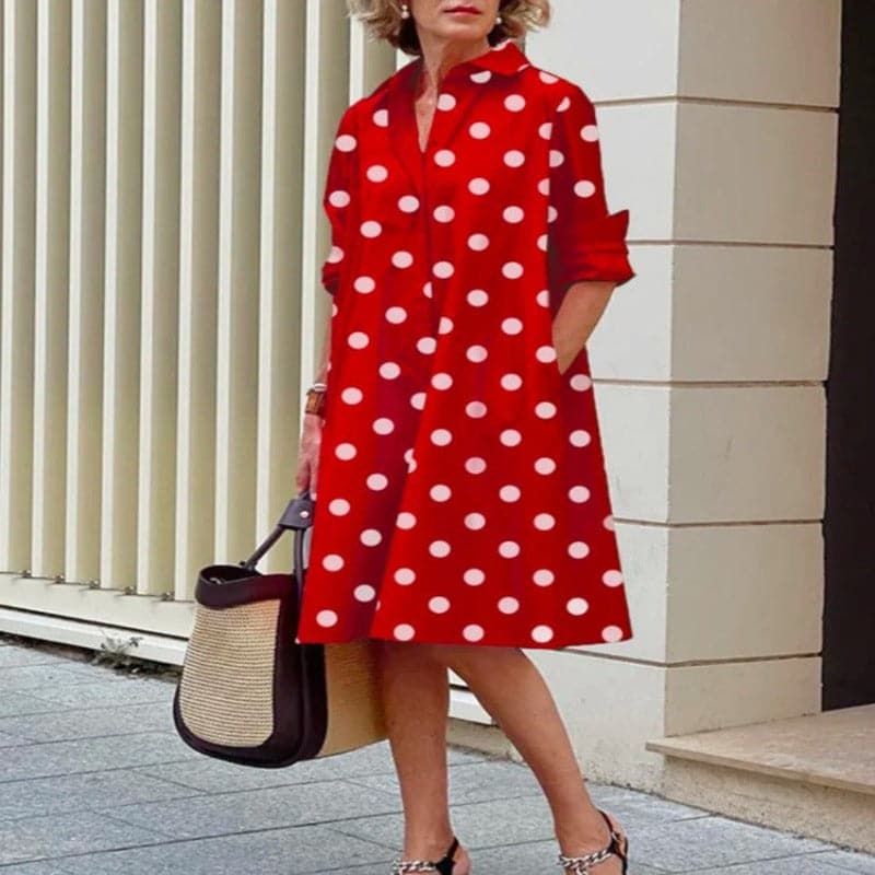 Elena | Button A-Line Dress