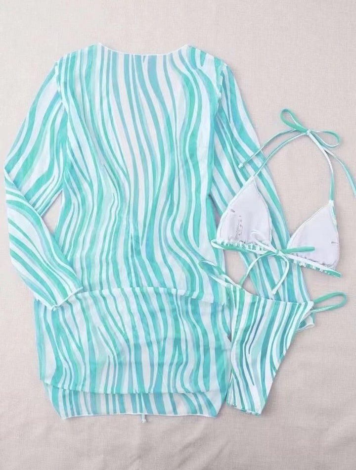 Zara | Striped Bikini Set