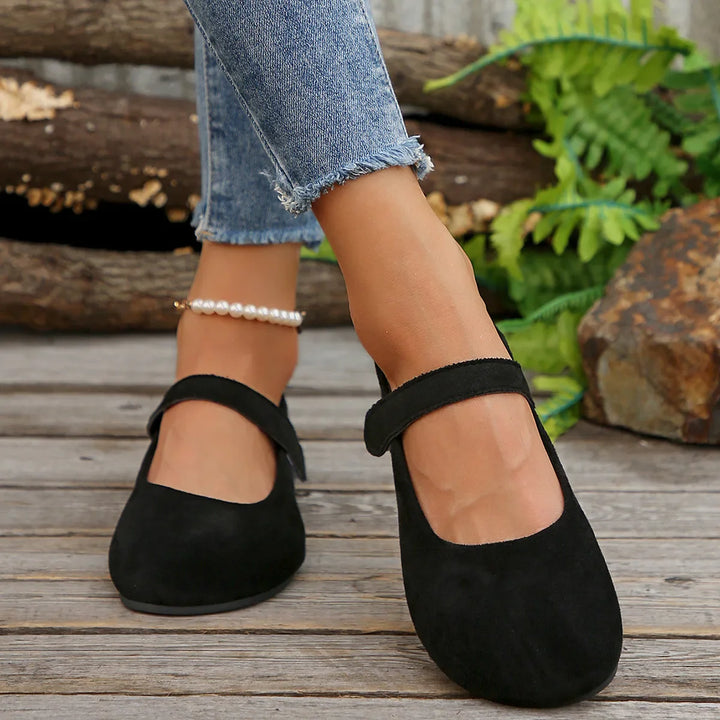 Cressida | Suede Leather Flats