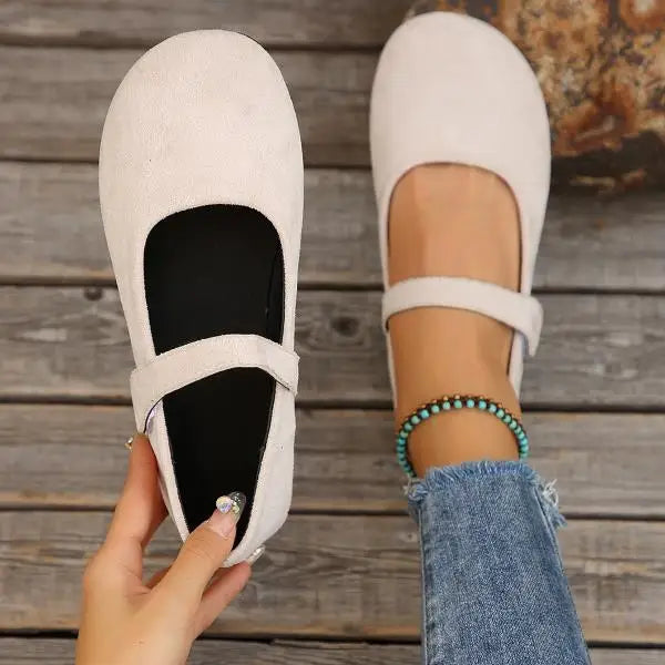 Cressida | Suede Leather Flats