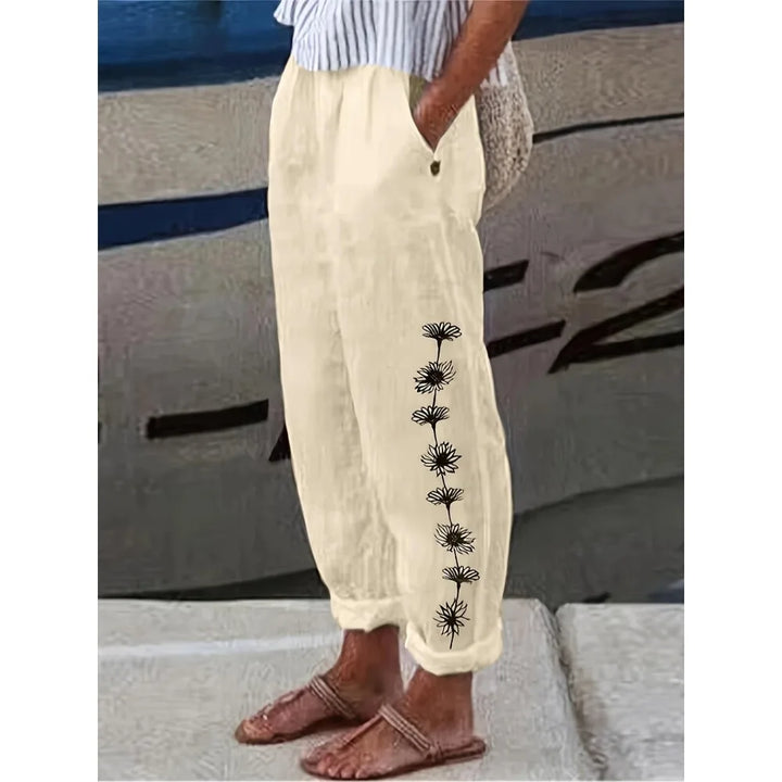 Monica Secrets | Artistic Print Trousers