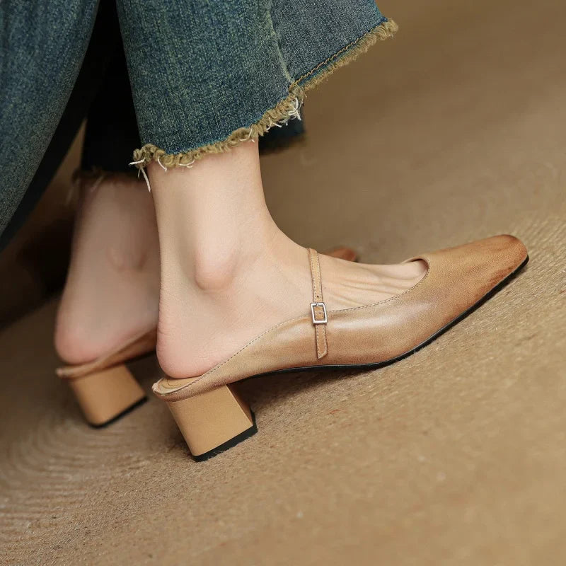 Zara | Leather Heels