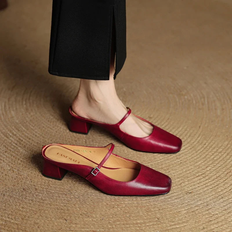 Zara | Leather Heels