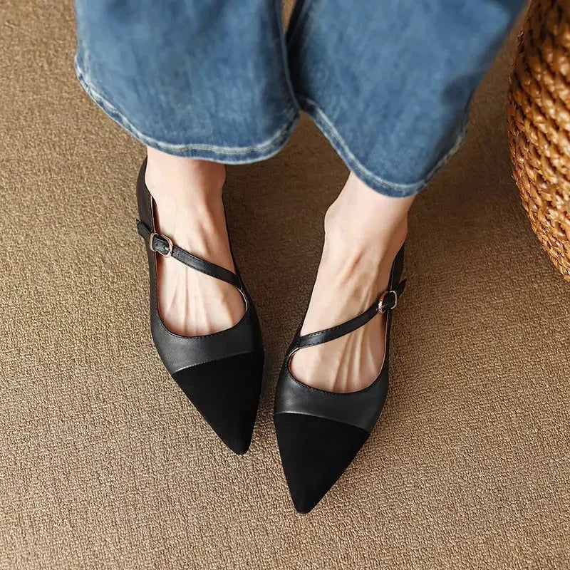 Ivy | Leather Flats
