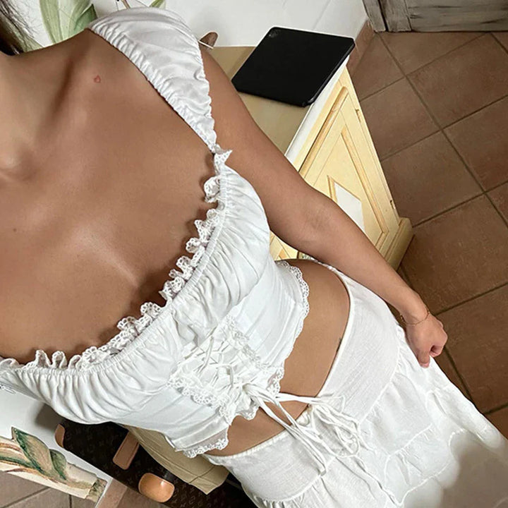 Monica Secrets | Lace Corset Top