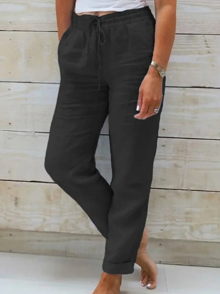Monica Secrets | Relaxed Drawstring Trousers