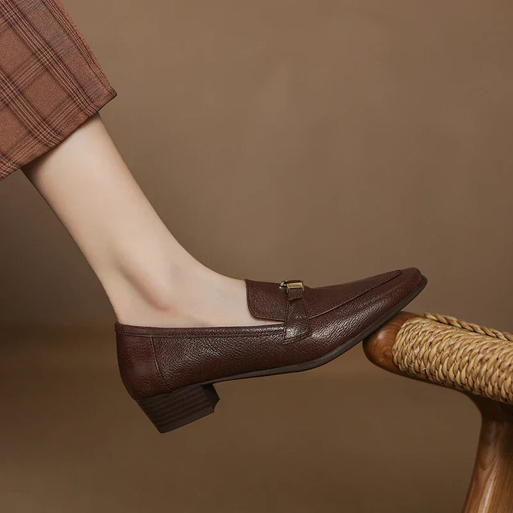 The Cleo Chunky Heel Shoes