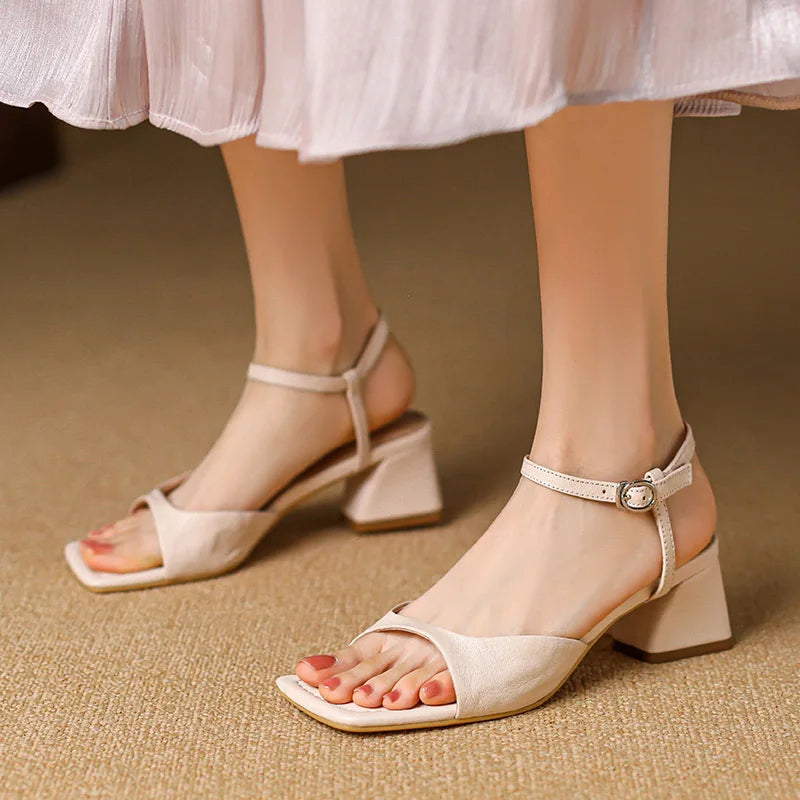 Lydia | Leather Heels