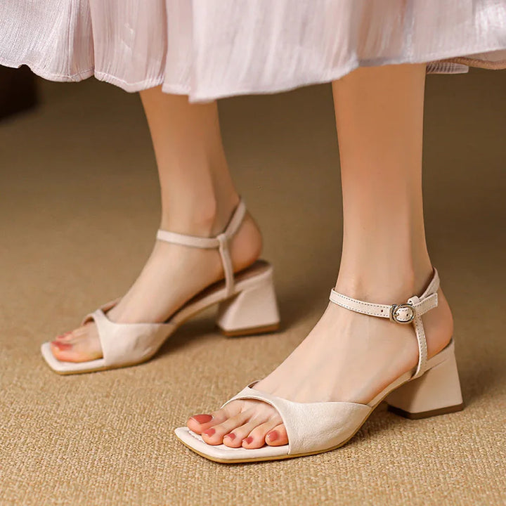 Lydia | Leather Heels