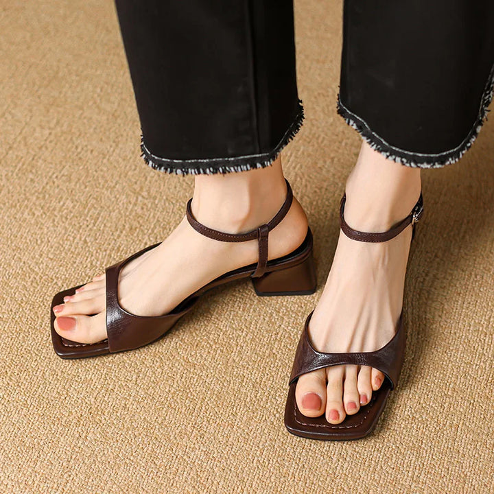 Lydia | Leather Heels
