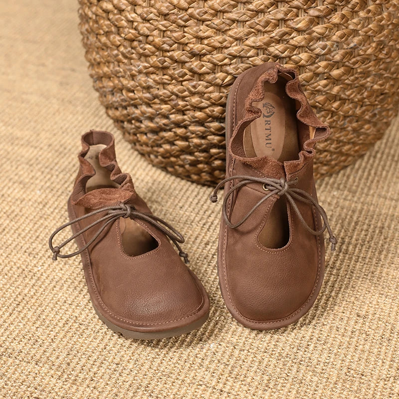 Nora | Leather Flats