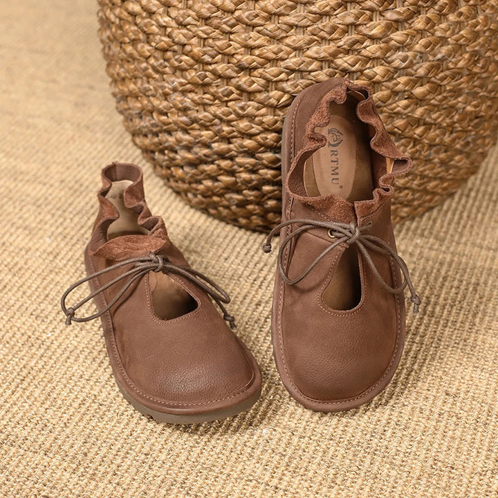 Nora | Leather Flats