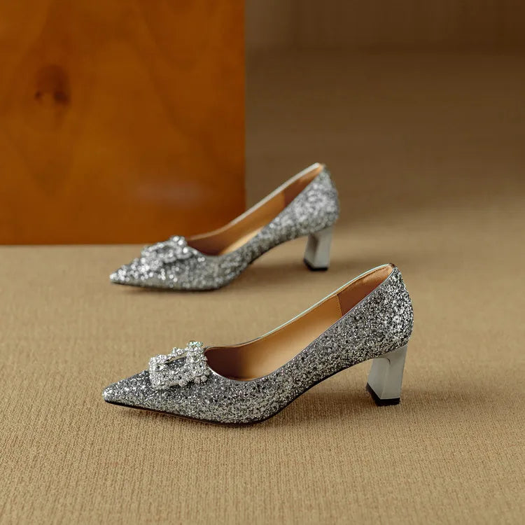 Monica Secrets | Glitter Pumps