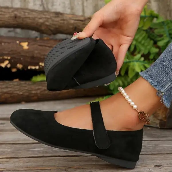 Cressida | Suede Leather Flats