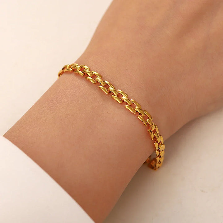 18k Thin Horology Inspired Bracelet
