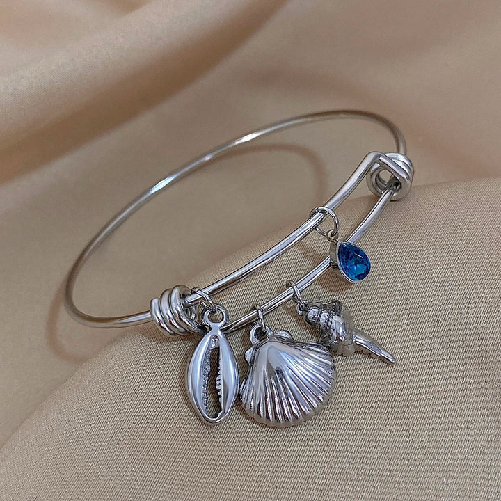 Sea Shell Bangle Bracelet
