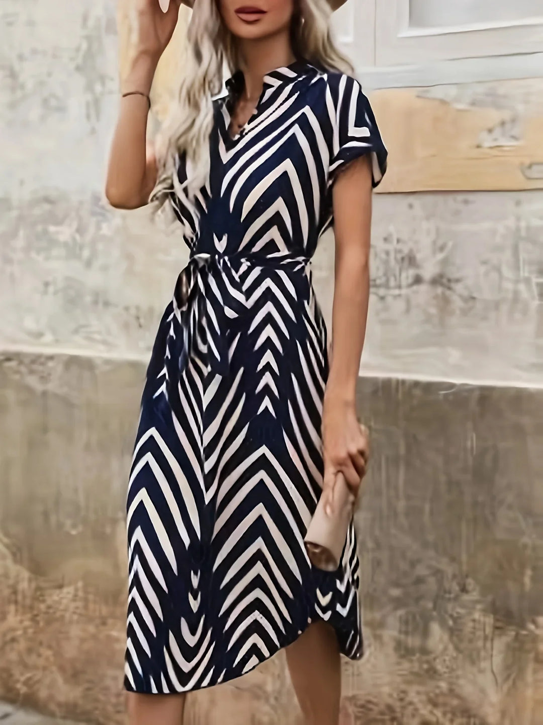 Sophie | Geometric Print Dress