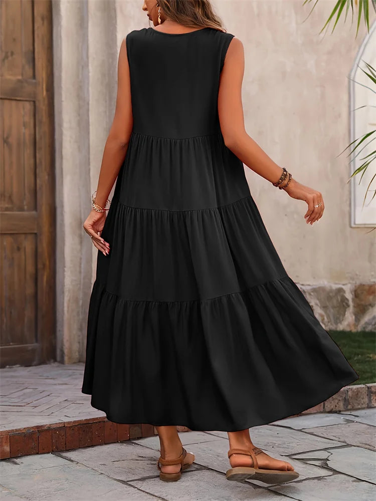 Clara | Flared Long Dress