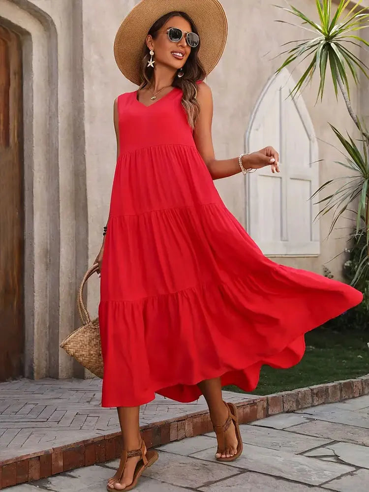 Clara | Flared Long Dress