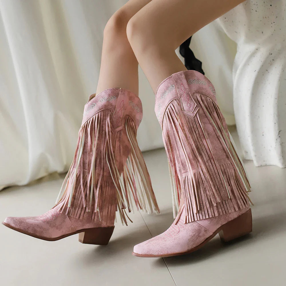 Elara | Suede Leather Boots
