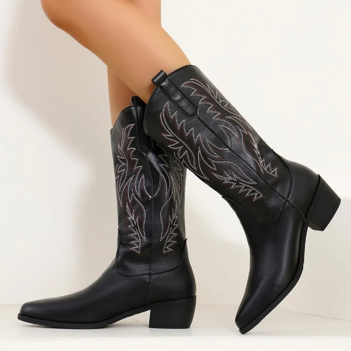 Luna | Western Leather Boots