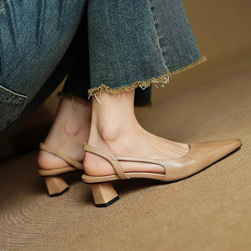 Marisol | Leather Heels