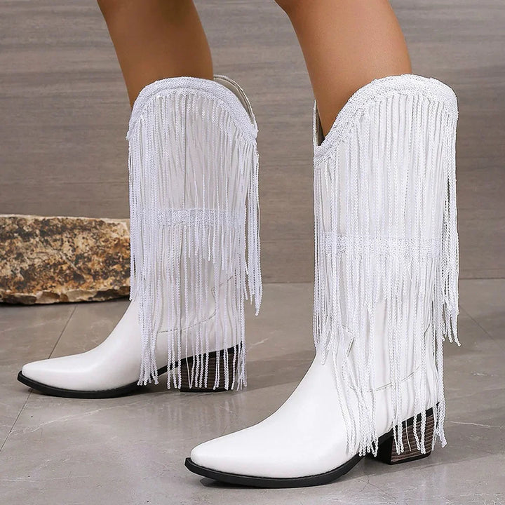 Cressida | Fringe Ankle Boots
