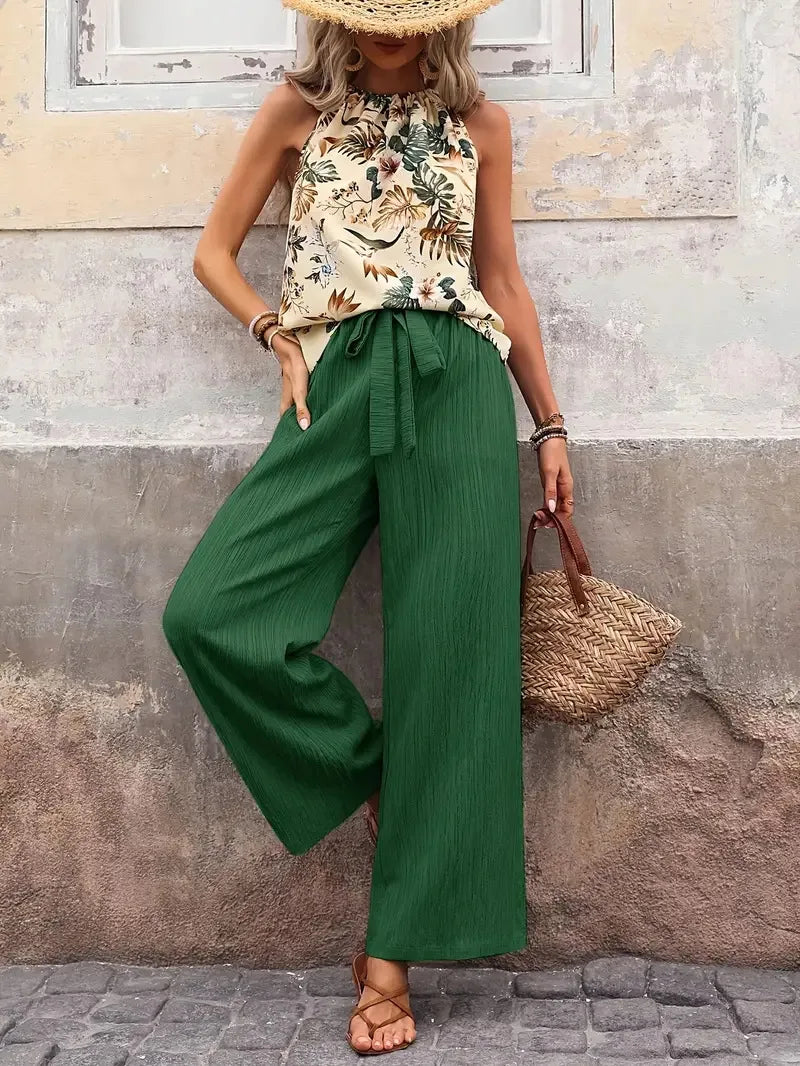 Sylvie | Sleeveless Two-Piece Set