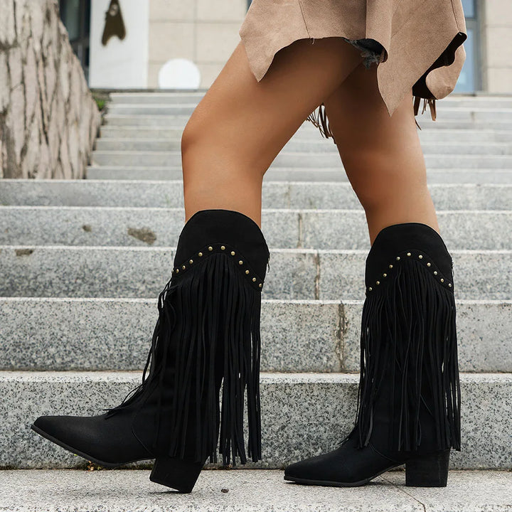 Cressida | Fringe Ankle Boots